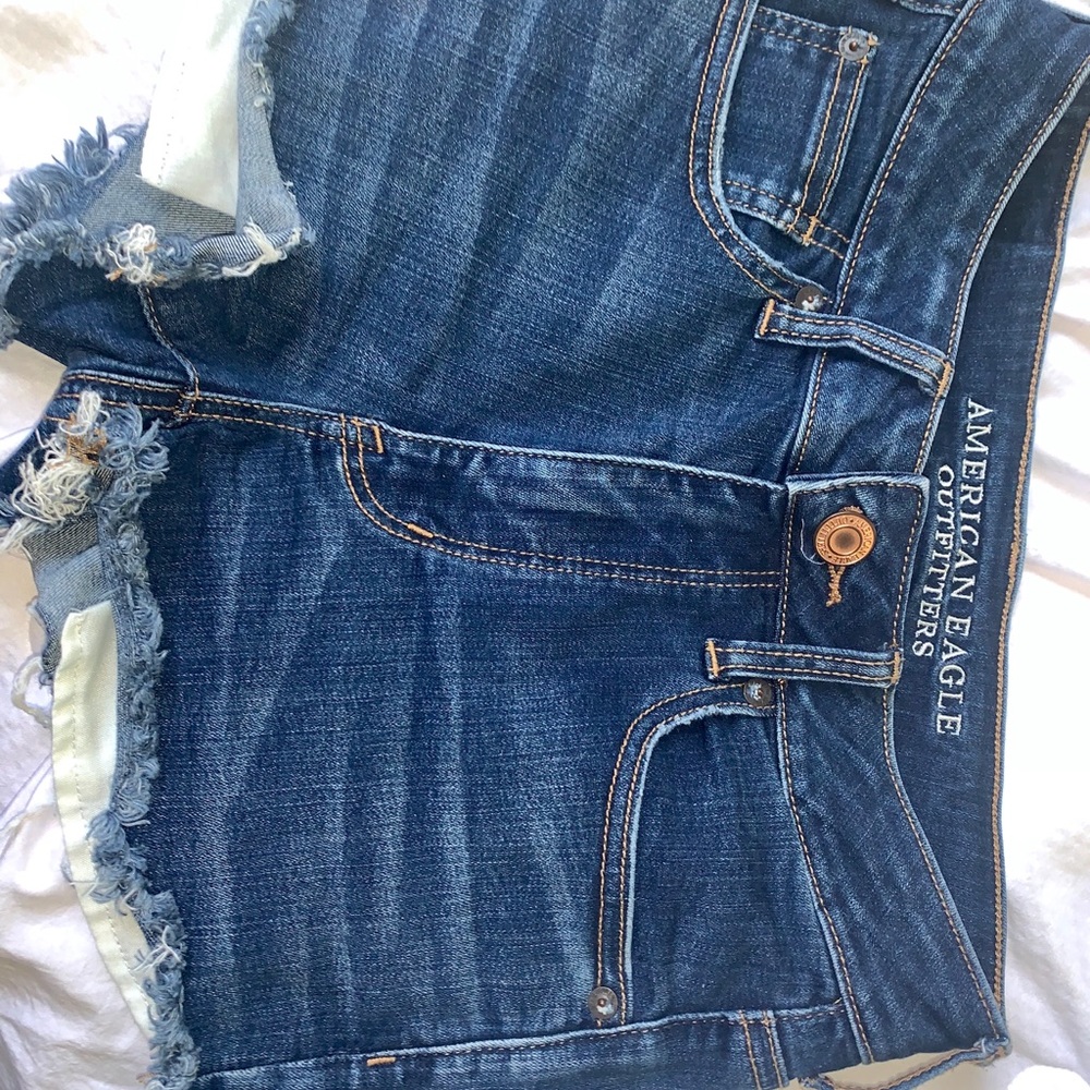 American eagle denim high waist shorts